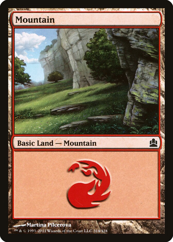 Mountain (314) - Commander 2011 (CMD)