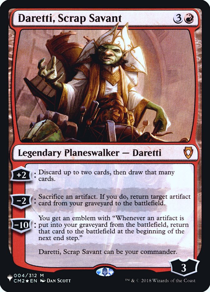 Daretti, Scrap Savant (CM2-4) - The List (PLST)