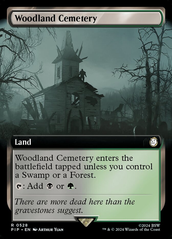Woodland Cemetery - [Foil, Extended Art] Fallout (PIP)