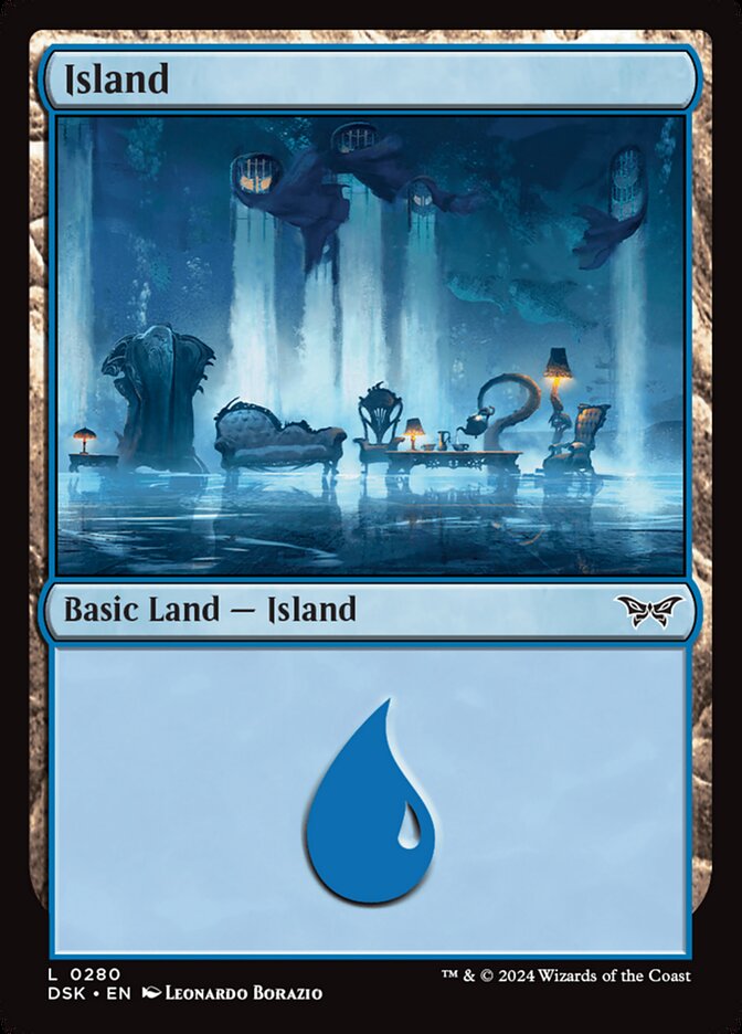 Island (280) - [Foil] Duskmourn: House of Horror (DSK)