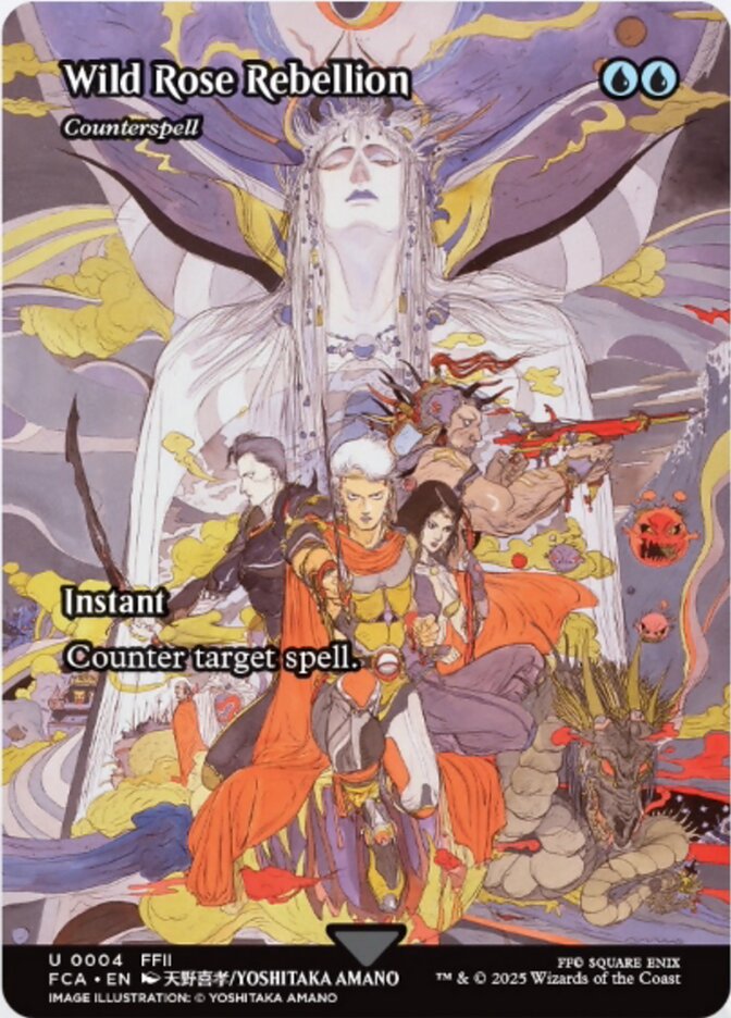 Wild Rose Rebellion - Counterspell (4) - [Foil, Borderless] Final Fantasy: Through the Ages (FCA)