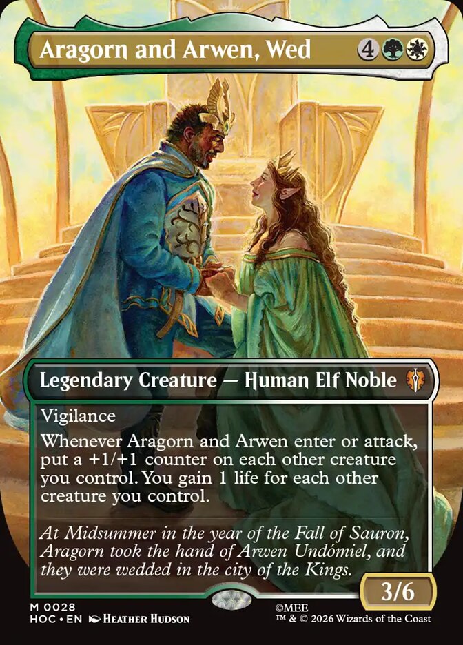 Aragorn and Arwen, Wed (28) - The Hobbit Eternal (HOC)