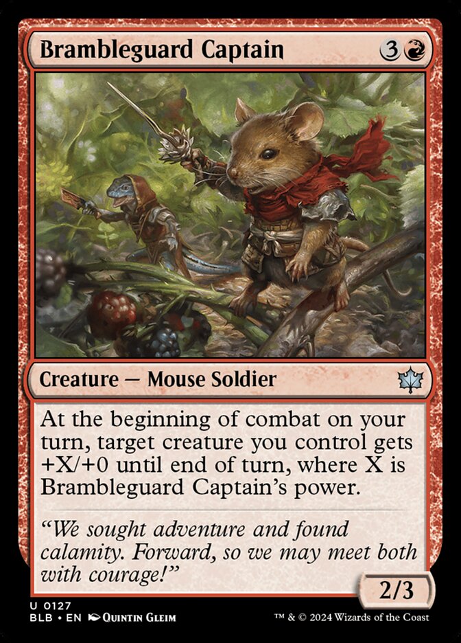 Brambleguard Captain - [Foil] Bloomburrow (BLB)