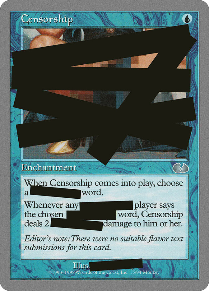 Censorship (15) - Unglued (UGL)