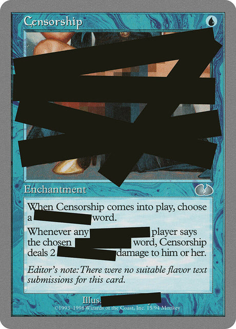 Censorship (15) - Unglued (UGL)