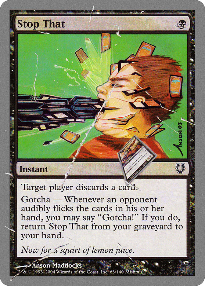 Stop That (63) - Unhinged (UNH)