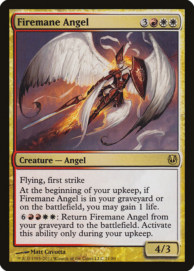 Firemane Angel (21) - Duel Decks: Ajani vs. Nicol Bolas (DDH)