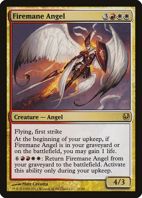 Firemane Angel (21) - Duel Decks: Ajani vs. Nicol Bolas (DDH)