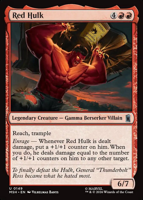 Red Hulk (149) - Marvel Super Heroes (MSH)