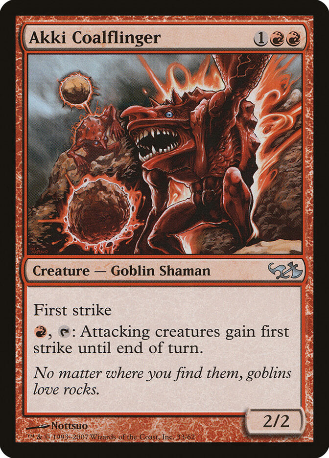 Akki Coalflinger (33) - Duel Decks: Elves vs. Goblins (DD1)