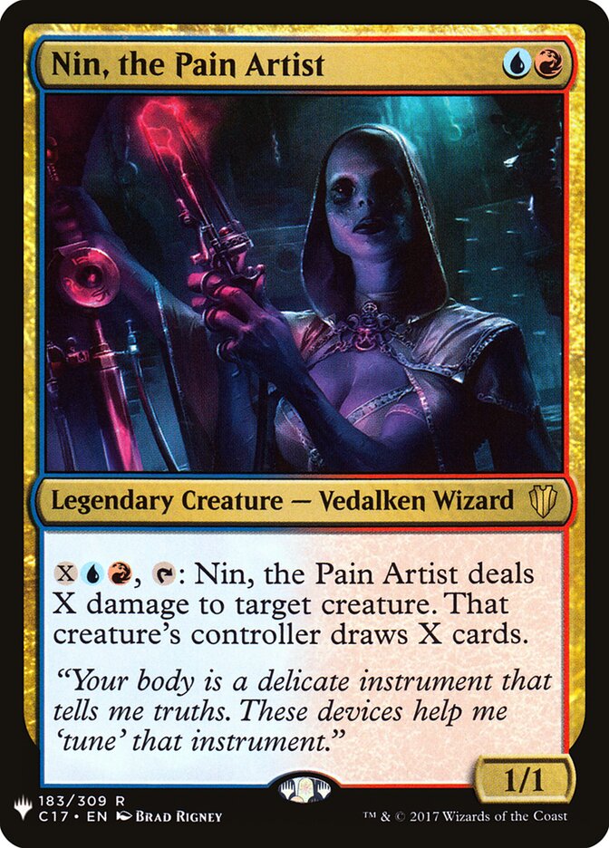 Nin, the Pain Artist (C17-183) - The List (PLST)