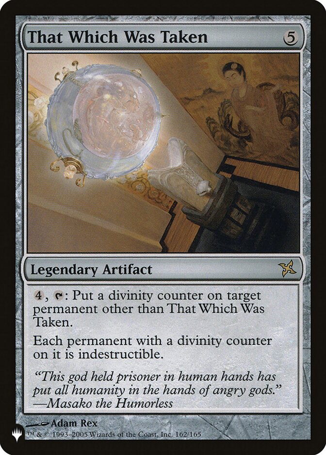That Which Was Taken (BOK-162) - The List (PLST)
