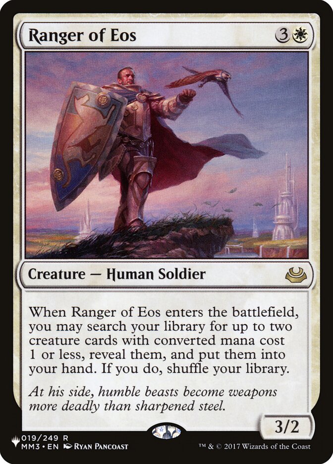 Ranger of Eos - The List (PLST)