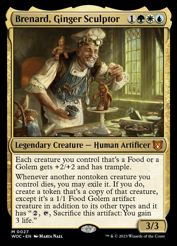 Brenard, Ginger Sculptor (27) - Wilds of Eldraine Commander (WOC)