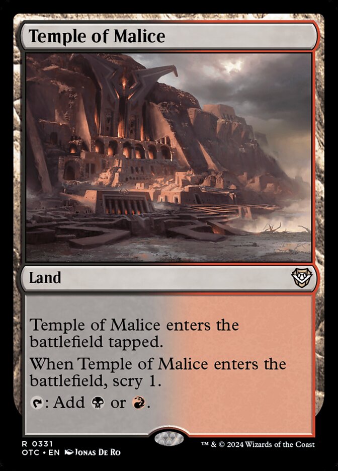 Temple of Malice (331) - Outlaws of Thunder Junction Commander (OTC)