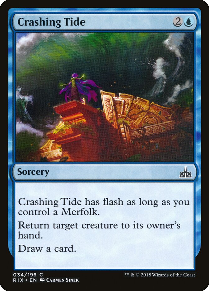 Crashing Tide (34) - Rivals of Ixalan (RIX)
