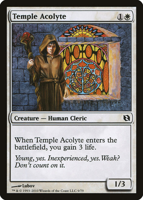 Temple Acolyte (9) - Duel Decks: Elspeth vs. Tezzeret (DDF)
