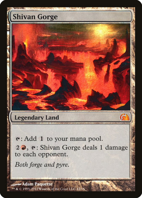 Shivan Gorge (12) - From the Vault: Realms (V12)