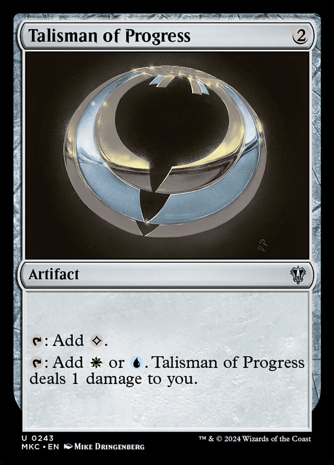 Talisman of Progress (243) - Murders at Karlov Manor Commander (MKC)