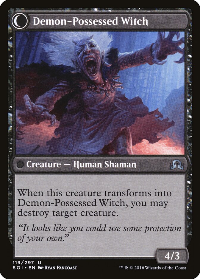 Kindly Stranger // Demon-Possessed Witch (119) - Shadows over Innistrad (SOI)