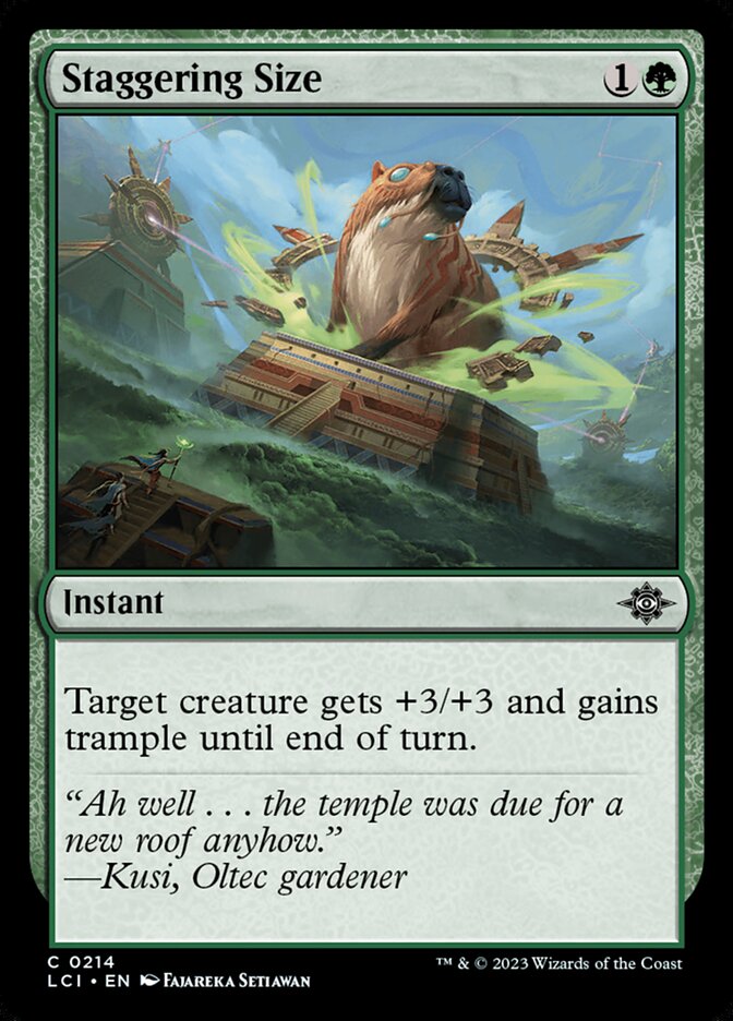 Staggering Size (214) - The Lost Caverns of Ixalan (LCI)