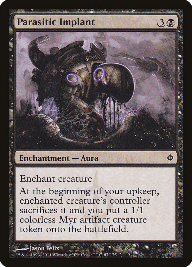 Parasitic Implant (67) - New Phyrexia (NPH)