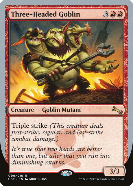 Three-Headed Goblin (99) - Unstable (UST)