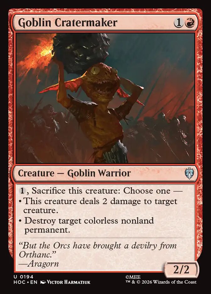 Goblin Cratermaker (194) - The Hobbit Eternal (HOC)