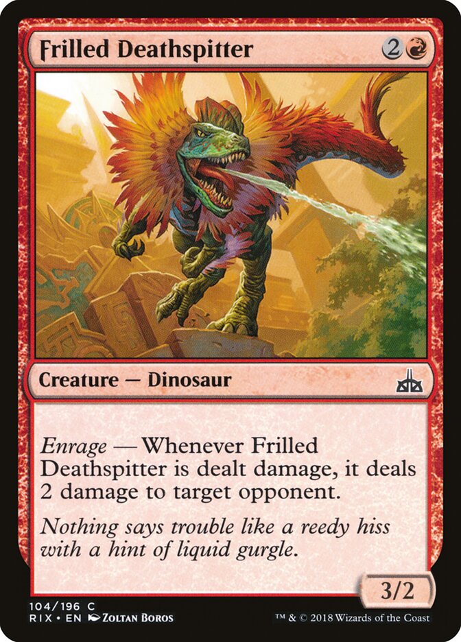 Frilled Deathspitter (104) - Rivals of Ixalan (RIX)