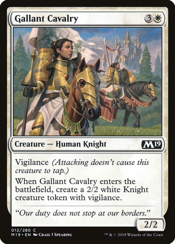 Gallant Cavalry (12) - Core Set 2019 (M19)