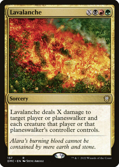 Lavalanche (157) - Dominaria United Commander (DMC)