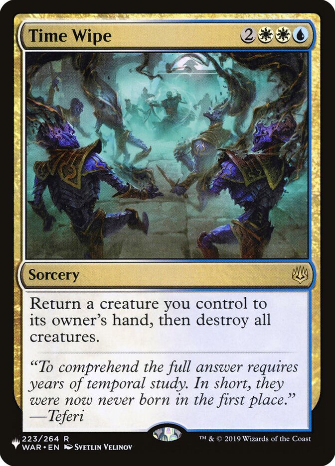 Time Wipe (WAR-223) - The List (PLST)