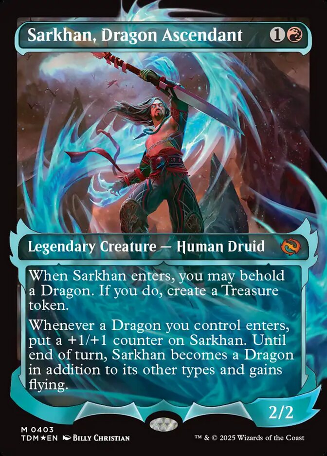 Sarkhan, Dragon Ascendant (403) - [Foil, Showcase] Tarkir: Dragonstorm (TDM)