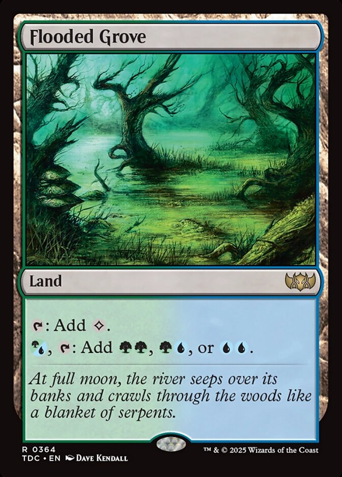 Flooded Grove - Tarkir: Dragonstorm Commander (TDC)