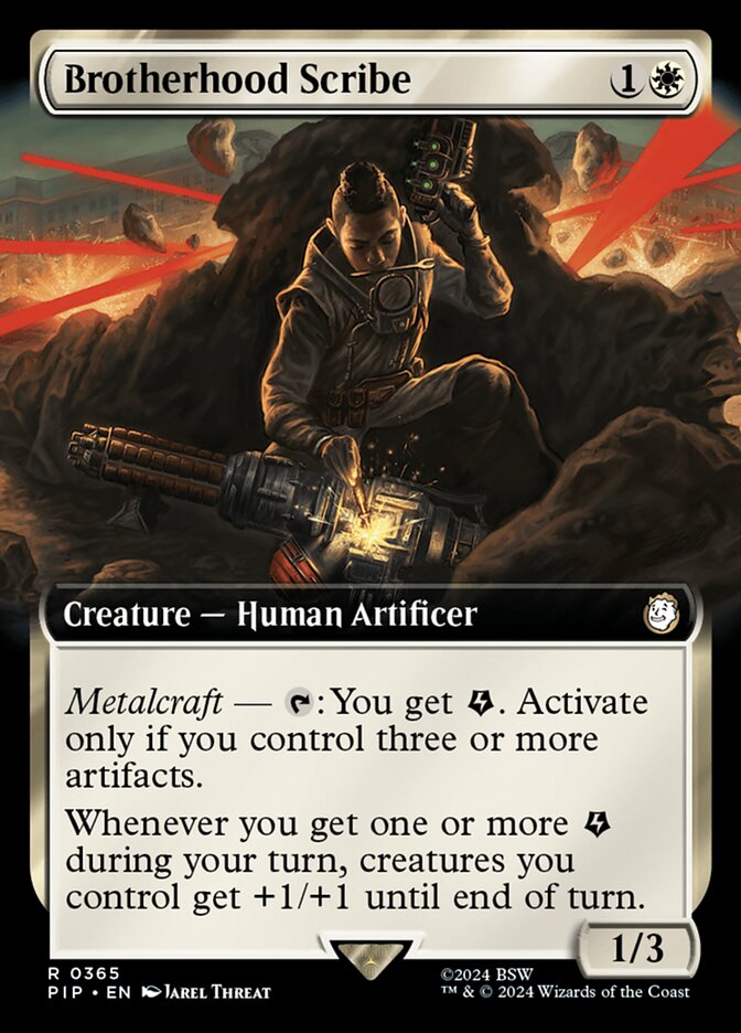 Brotherhood Scribe - [Foil, Extended Art] Fallout (PIP)