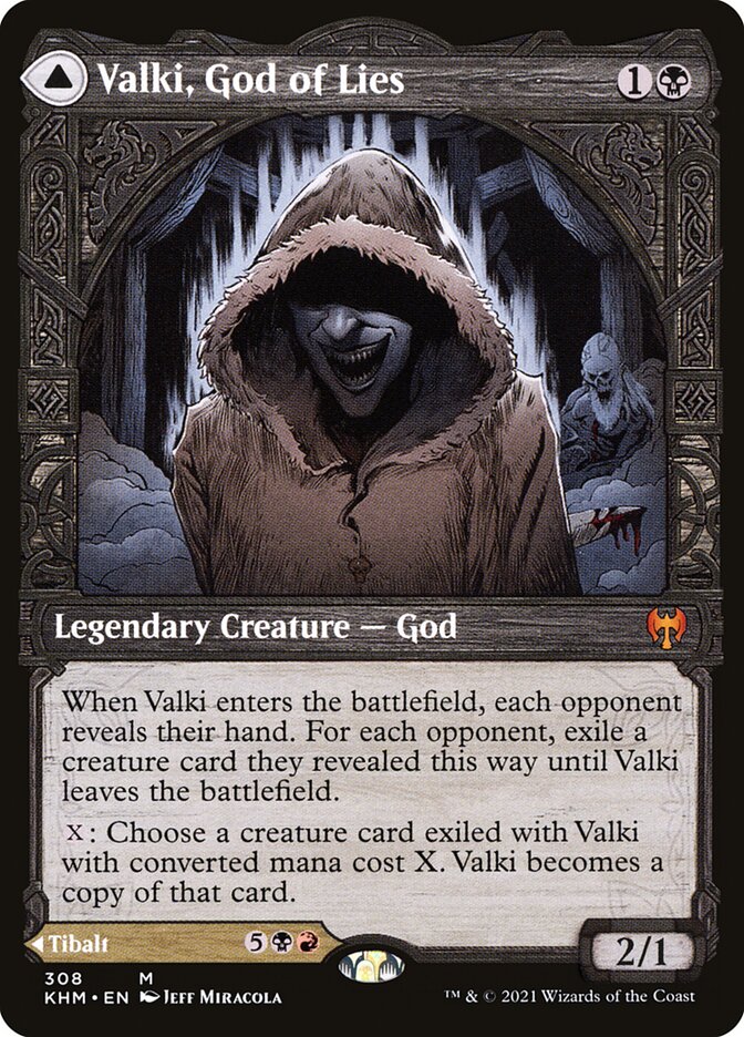 Valki, God of Lies // Tibalt, Cosmic Impostor (308) - Kaldheim (KHM)