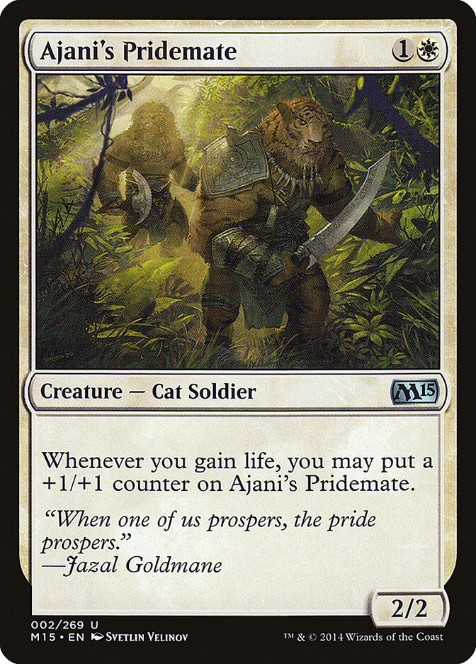 Ajani's Pridemate (2) - Magic 2015 (M15)