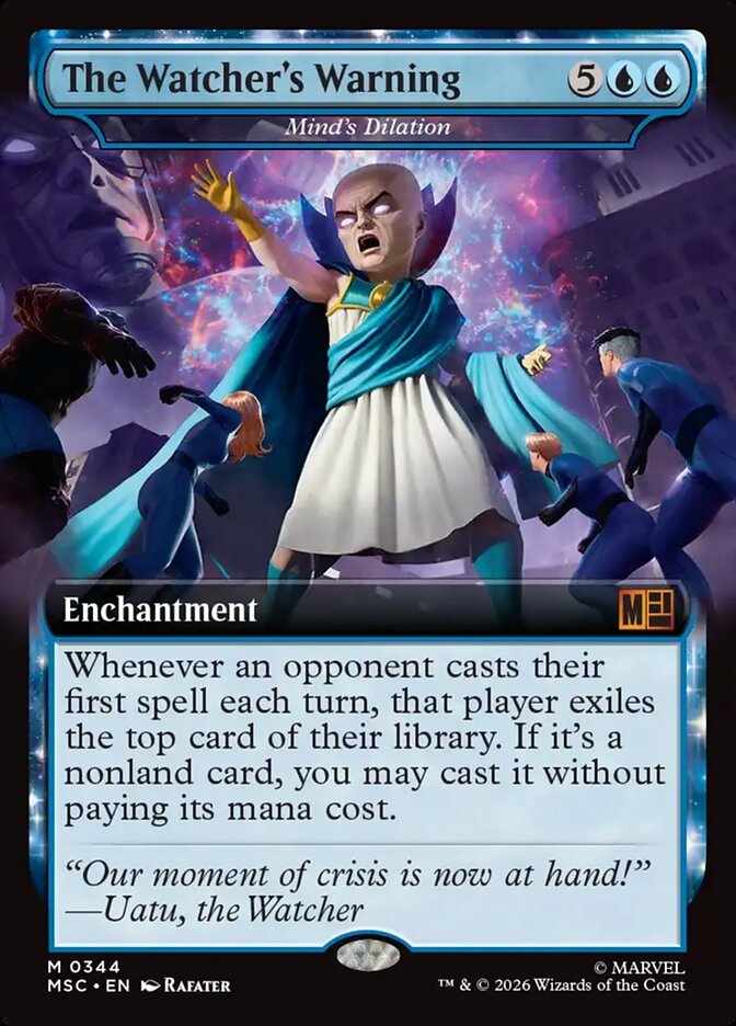 The Watcher's Warning - Mind's Dilation (344) - Marvel Super Heroes Commander (MSC)