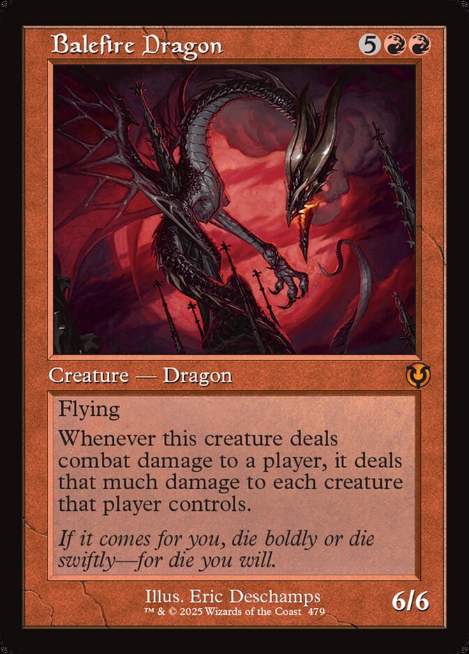Balefire Dragon - [Foil, Retro Frame] Innistrad Remastered (INR)