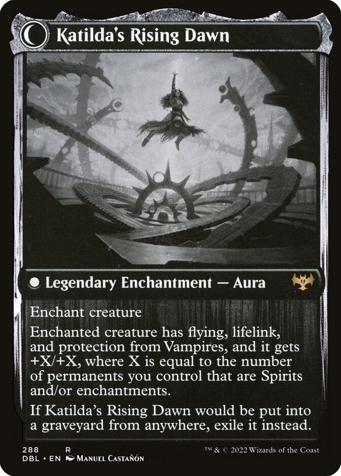 Katilda, Dawnhart Martyr // Katilda's Rising Dawn (288) - Innistrad: Double Feature (DBL)