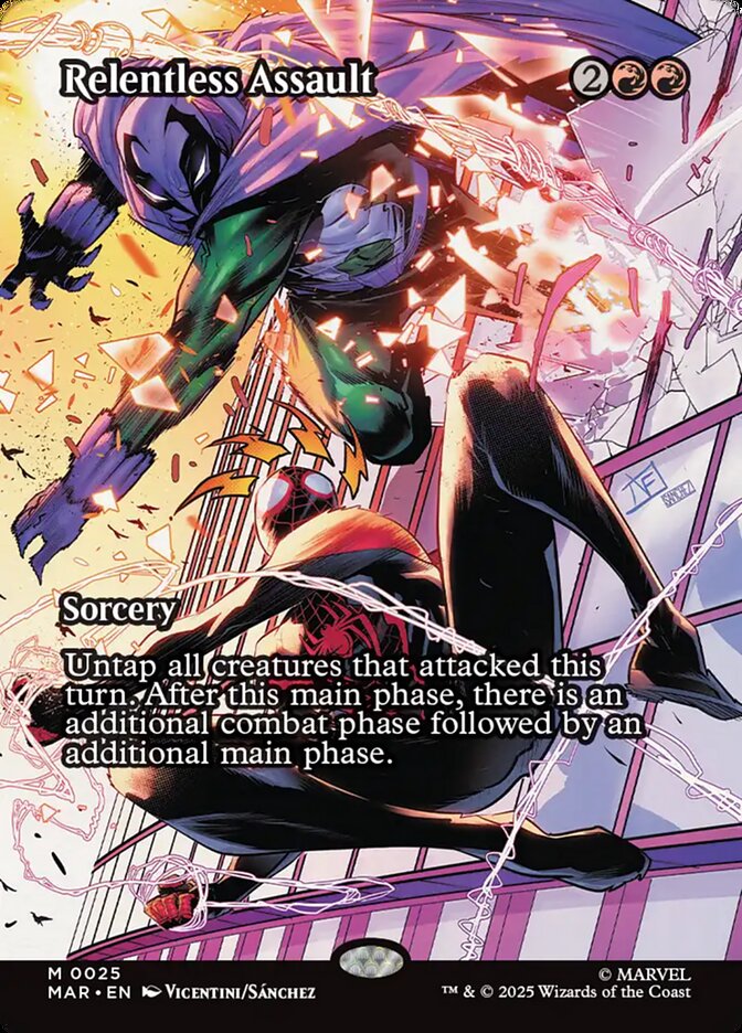 Relentless Assault (25) - [Borderless] Marvel Universe (MAR)