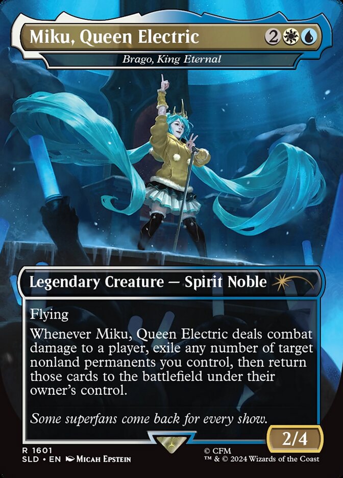Miku, Queen Electric - Brago, King Eternal (1601) - Secret Lair Drop (SLD)