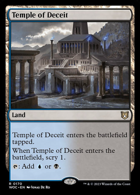 Temple of Deceit (170) - Wilds of Eldraine Commander (WOC)