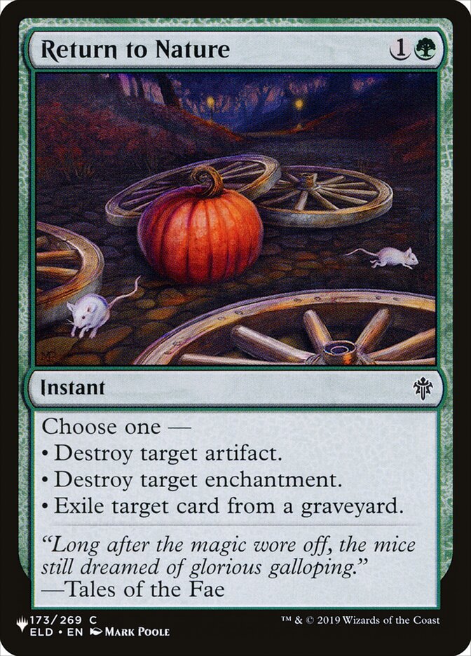 Return to Nature (ELD-173) - The List (PLST)