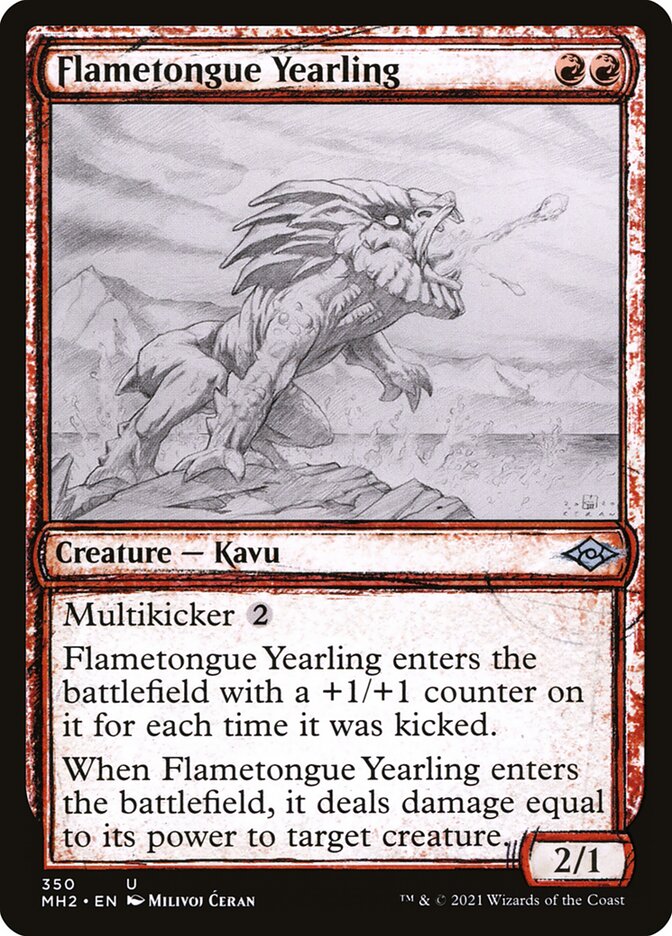 Flametongue Yearling (350) - Modern Horizons 2 (MH2)