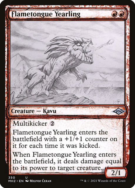 Flametongue Yearling (350) - Modern Horizons 2 (MH2)