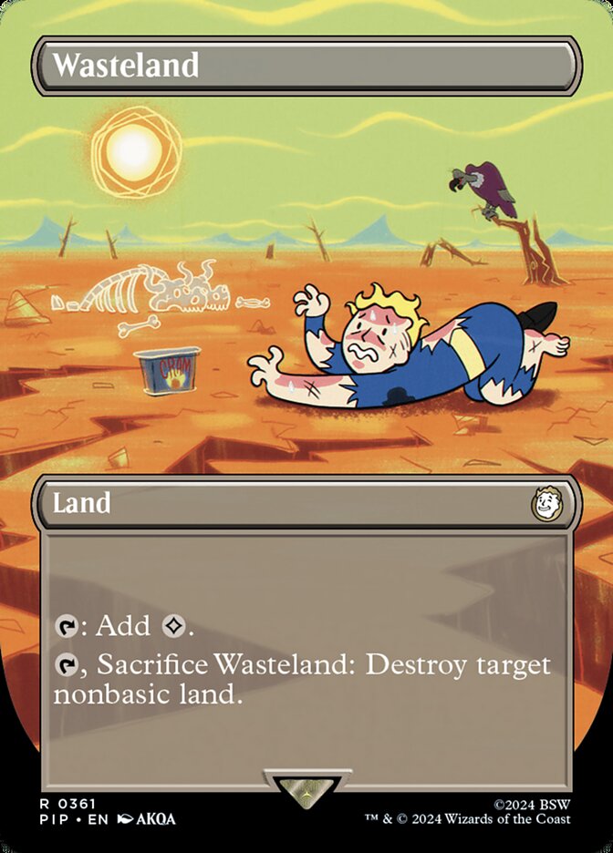 Wasteland - [Foil, Borderless] Fallout (PIP)