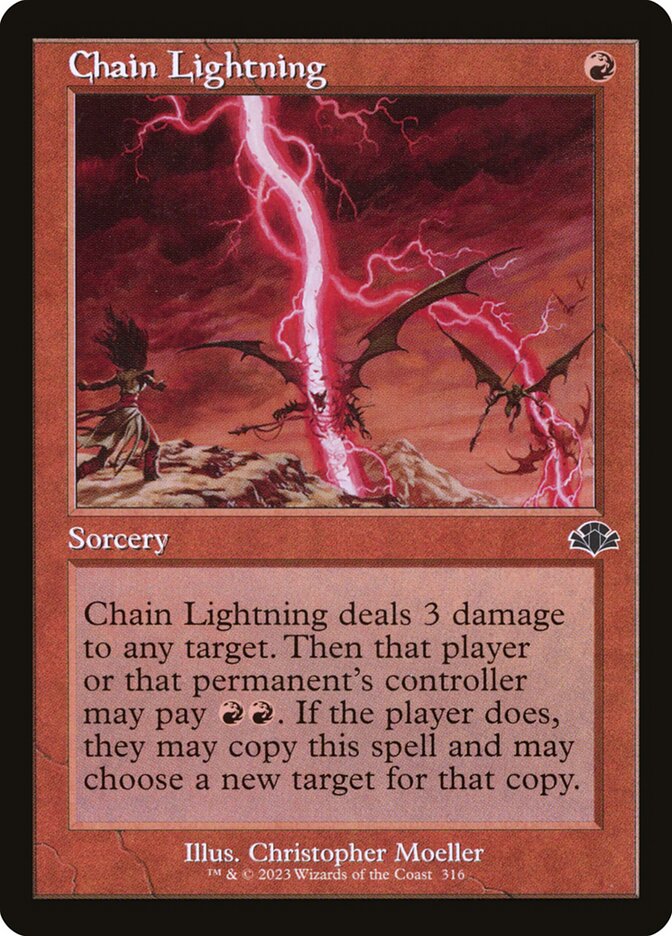 Chain Lightning (316) - Dominaria Remastered (DMR)