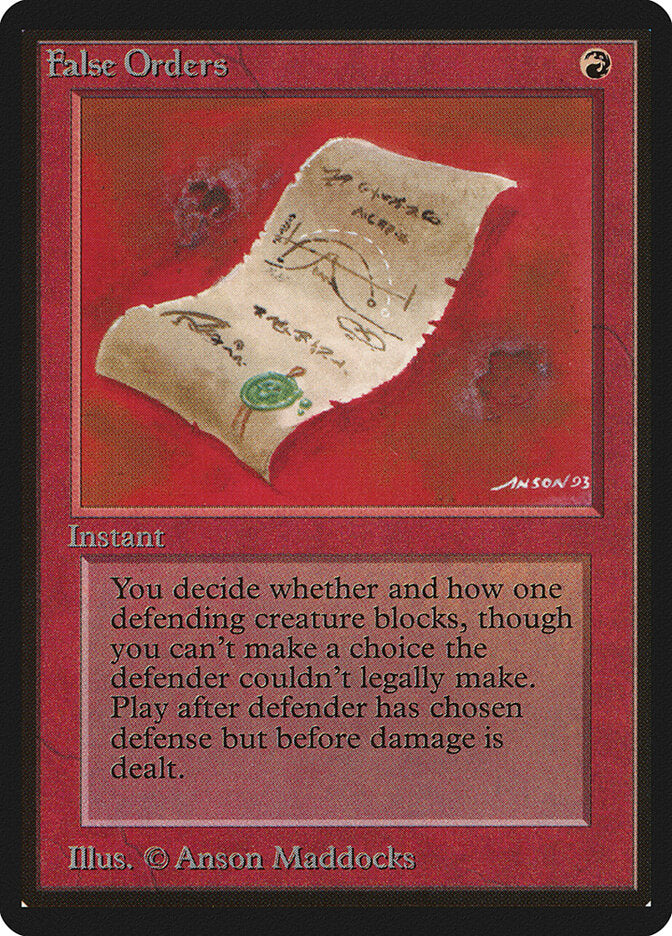 False Orders (148) - Limited Edition Beta (LEB)