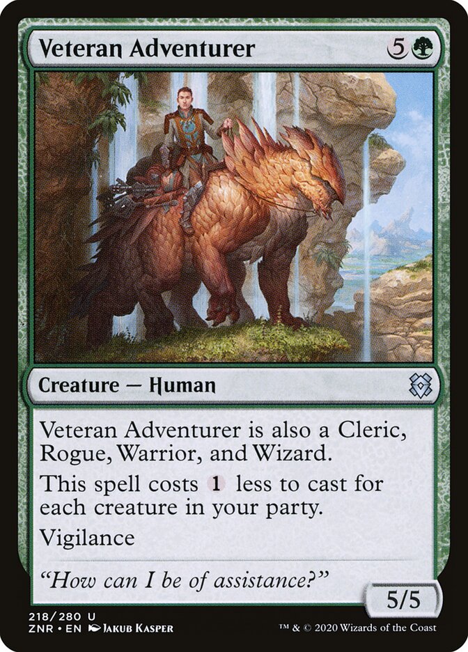 Veteran Adventurer (218) - Zendikar Rising (ZNR)